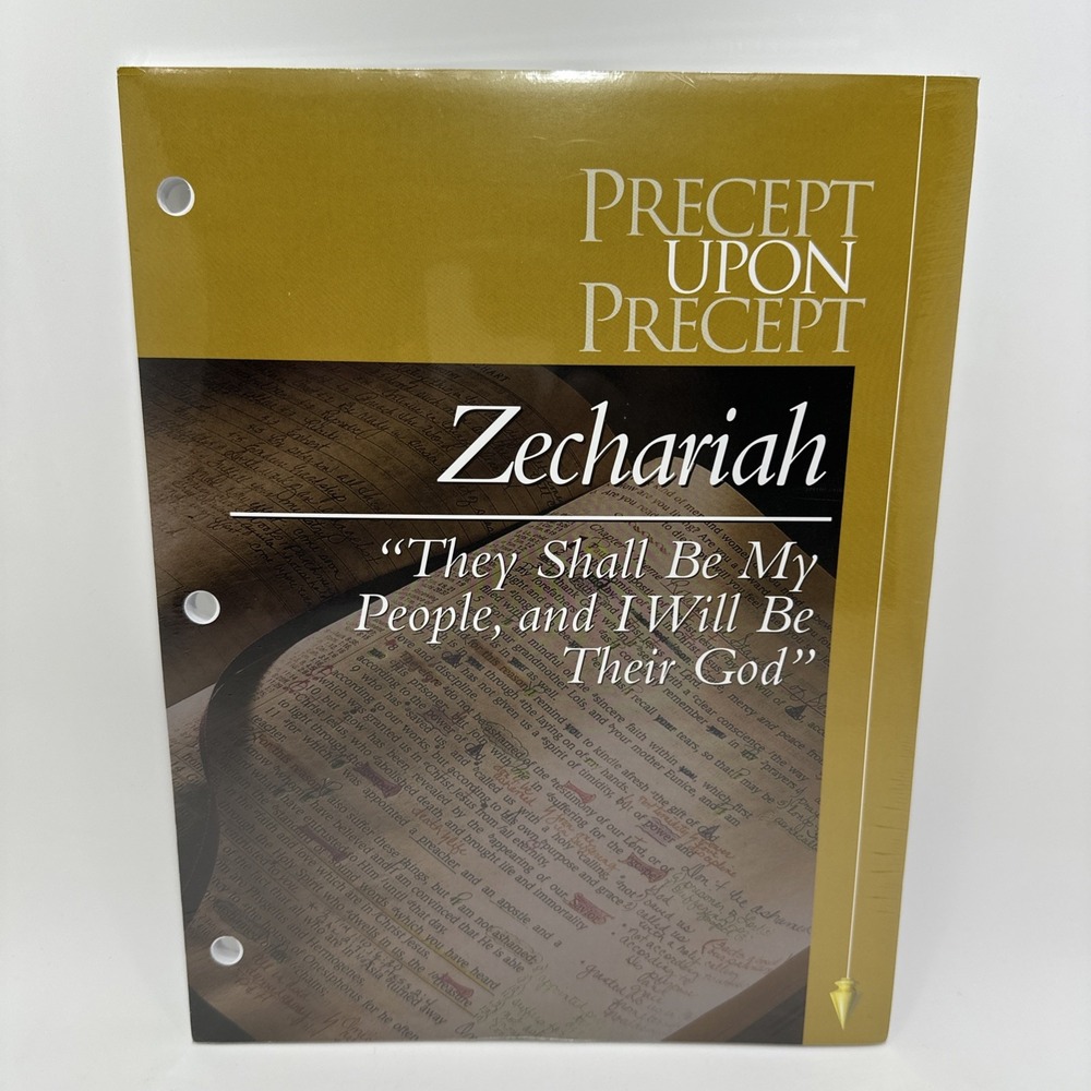 Precept Upon Precept ZECHARIAH THEY SHALL I WILL Bible Study Workbook New Sealed